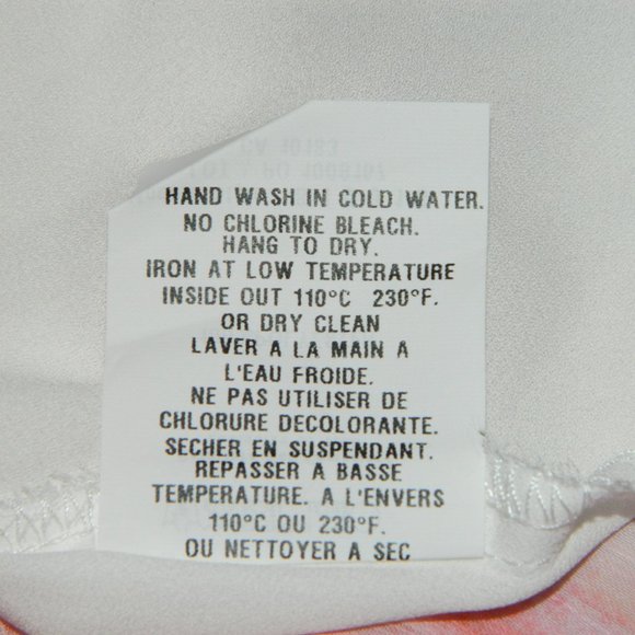 2 for/ $25 Cartise Tie Dye Sleeveless Tank Blouse Peach Pink White Size 10 - Picture 13 of 13